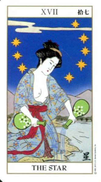 Ukiyoe Tarot. Японское Таро %% XVII Звезда