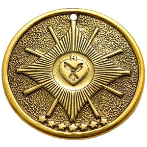Амулет- подвеска «Христианский символ Вера-Надежда-Любовь» (латунь)