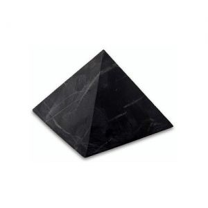 Пирамида из шунгита неполированная 15 см %% обложка