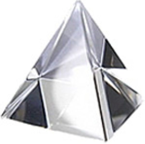 Пирамида хрустальная, h-53 мм %% 