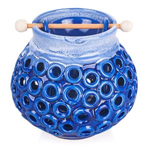 Аромалампа Колодец, синий, керамика, 11 см