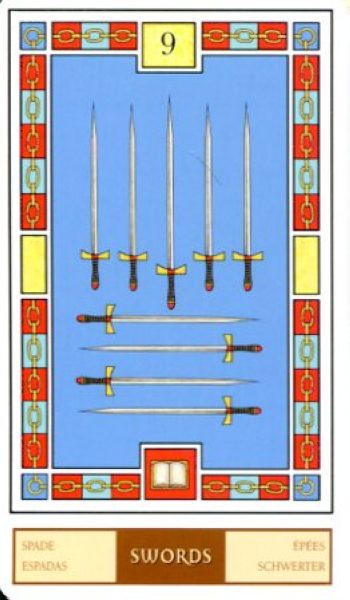 Масонское таро (MasoniC Tarot) %% 9 пентаклей
