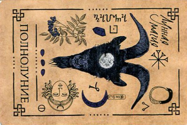 Викканский Оракул Теней. Заклинания Луны, Ритуалы Солнца брошюра + 48 карт в подарочной упаковке %% 32
