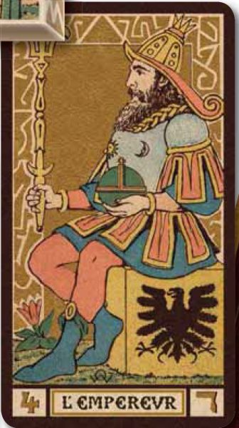 Golden Wirth Tarot. Золотое Таро Вирта (22 Старших Аркана) %% IV Император
