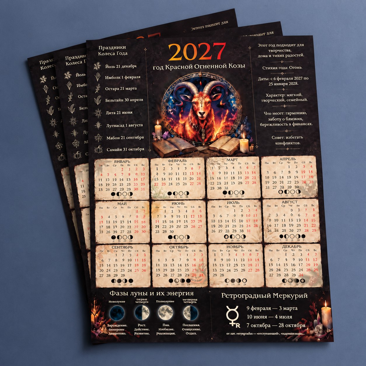 Календарь ведьмы 2027 %% 