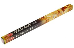 Благовония HEM Золотой Дождь (Gold Rain) четырехгранник 8 палочек