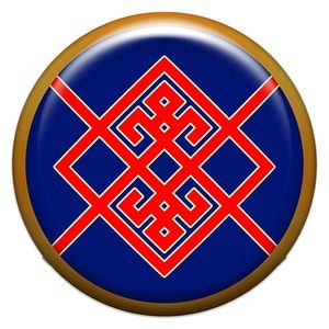 

Берегиня, наклейка из смолы