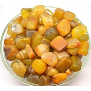 Желтый Агат, натуральный камень (фасовка - 100 гр.)