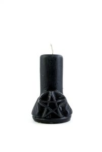 Черная свеча Пентаграмма от Magic-kniga