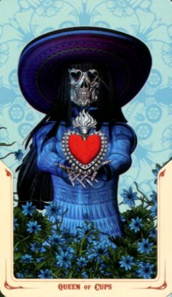 Tarot de la Santa Muerte. Таро Святой Смерти %% Королева чаш