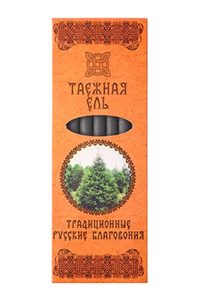 Русские благовония Таежная ель, плоская пачка, 7 палочек, подставка