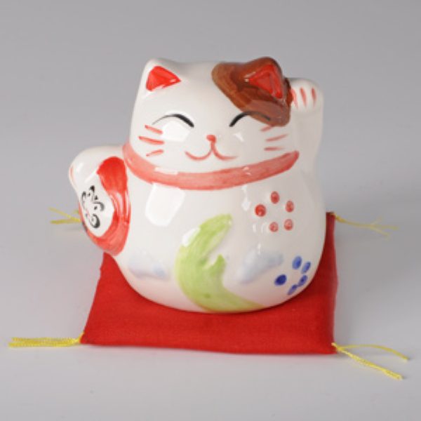 Копилка Манеко-кот, керамика, белый %% обложка 1