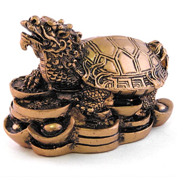 Фигура Черепаха-дракон на деньгах, 6 см %% обложка 1