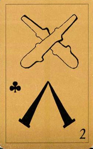 Гадальные карты «Таро Папюса» колода с инструкцией для гадания %% 2 жезлов(треф)