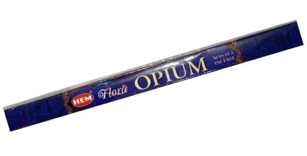 Благовония HEM FLORA MASALA Опиум (Opium) четырехгранник 8 шт %% обложка 2