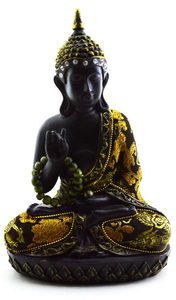Статуэтка будда, черного цвета