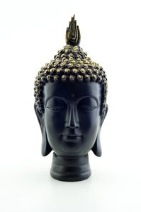 Статуэтка Голова Будды с золотой короной