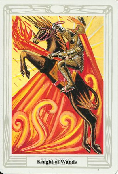 Thoth Tarot. Таро Тота Алистера Кроули (золотая коллекция) %% Рыцарь жезлов