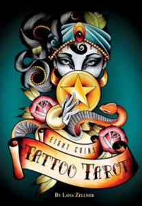 Tarot cards Eight Coins Tattoo. Таро Тату Восемь монет