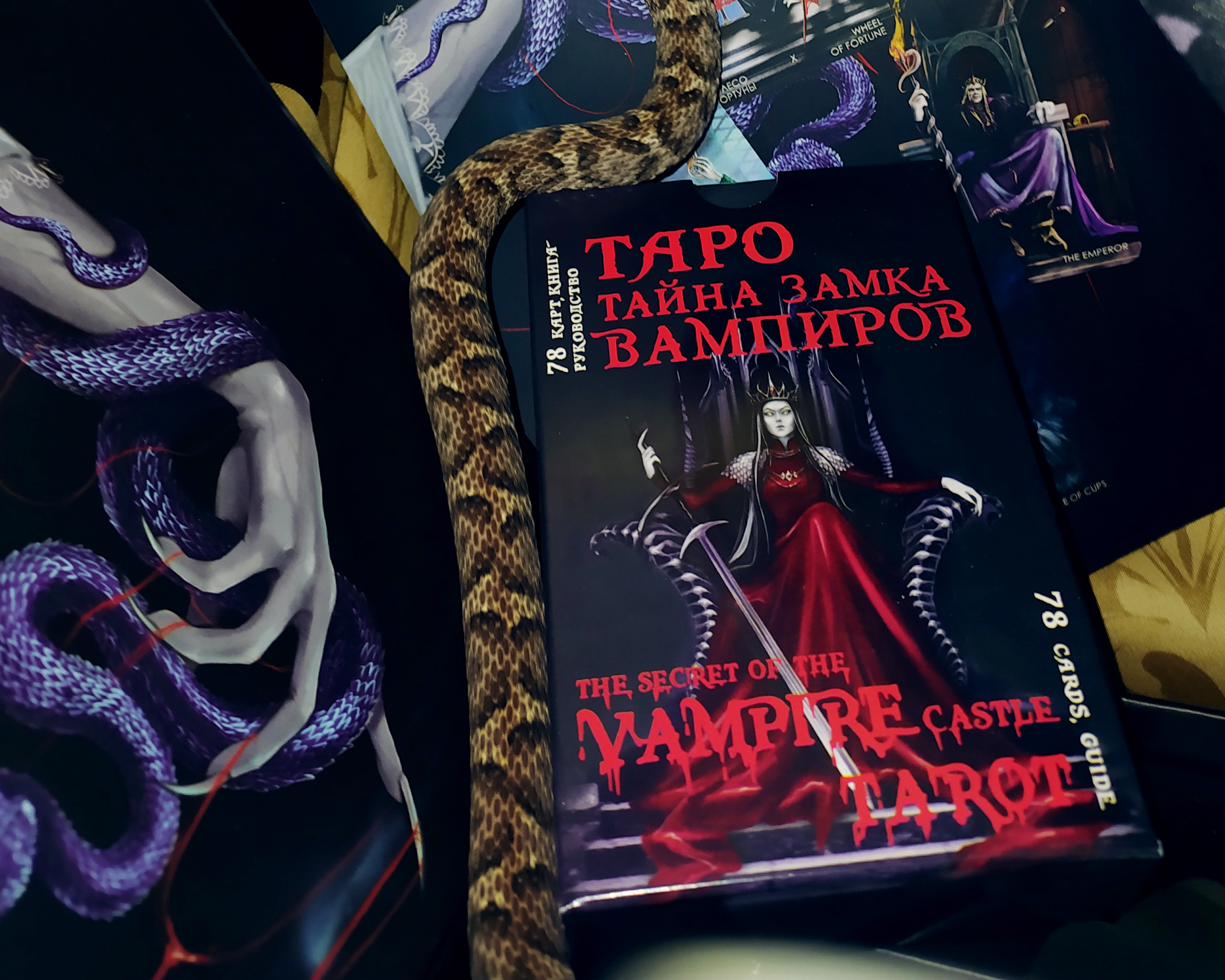 Гадальные карты Таро Тайна замка вампиров (подарочная колода Уэйта с инструкцией для гадания) %% 