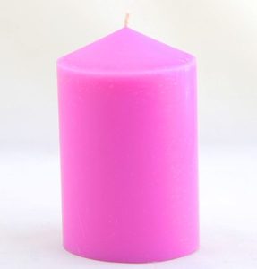 Розовая магическая свеча