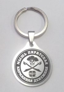 

Карманная денежная Мышь пиратская, медицинская сталь