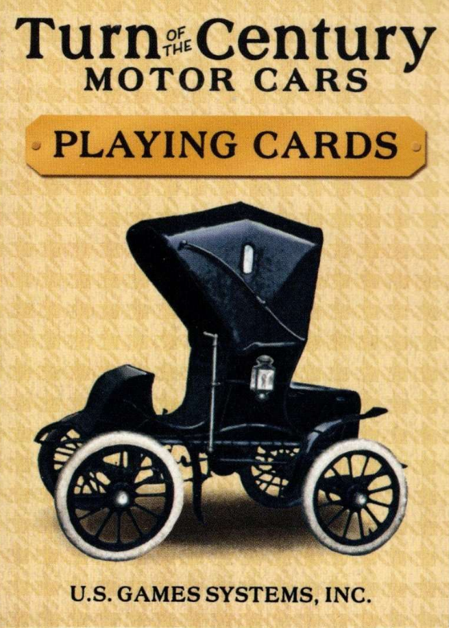 Игральные карты Turn of the Century Motor Cars Playing Card. На рубеже веков (автомобили) %% обложка