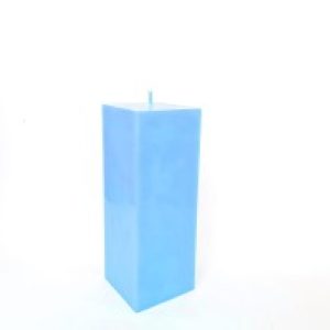 Свеча куб Голубая
