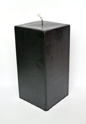 Свеча куб Черная парафин %% Внешний вид
