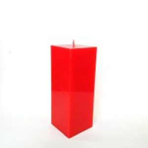 Свеча алтарная куб малый красный