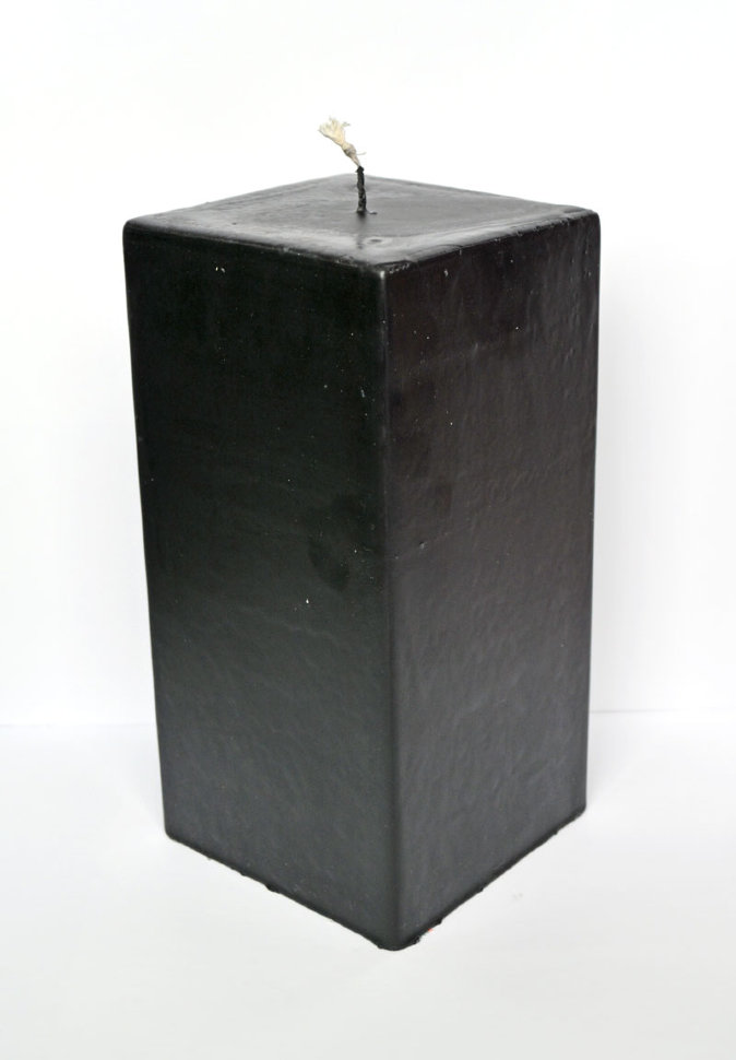 Свеча алтарная куб малый черный %% 