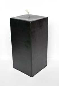 Свеча алтарная куб малый черный