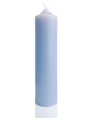 Свеча алтарная голубая 15 см %% 