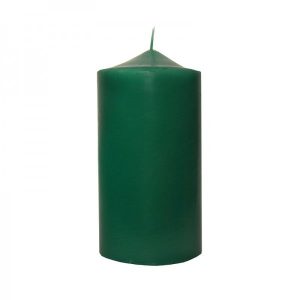 Свеча колонна зеленая