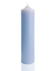 Свеча алтарная голубой 8 см