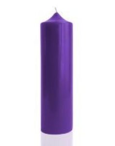 Свеча алтарная фиолетовый 8 см