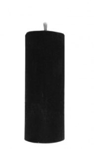 Свеча колонна черная