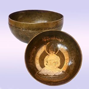 Чаша поющая Nepali EXTRA, ручная ковка (9 металлов) 16см