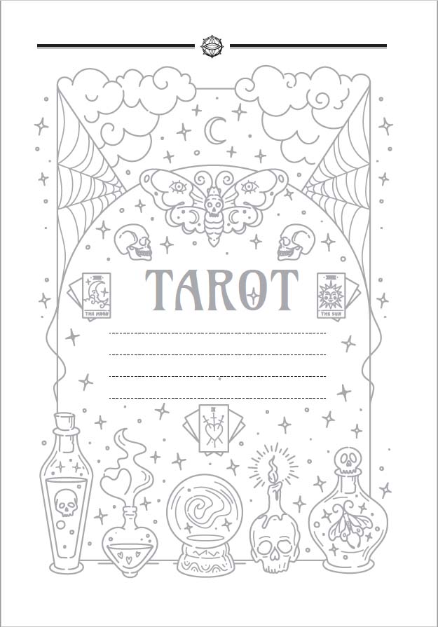 Tarot Journal. Дневник Таро (блокнот тетрадь ежедневник таролога) %% 