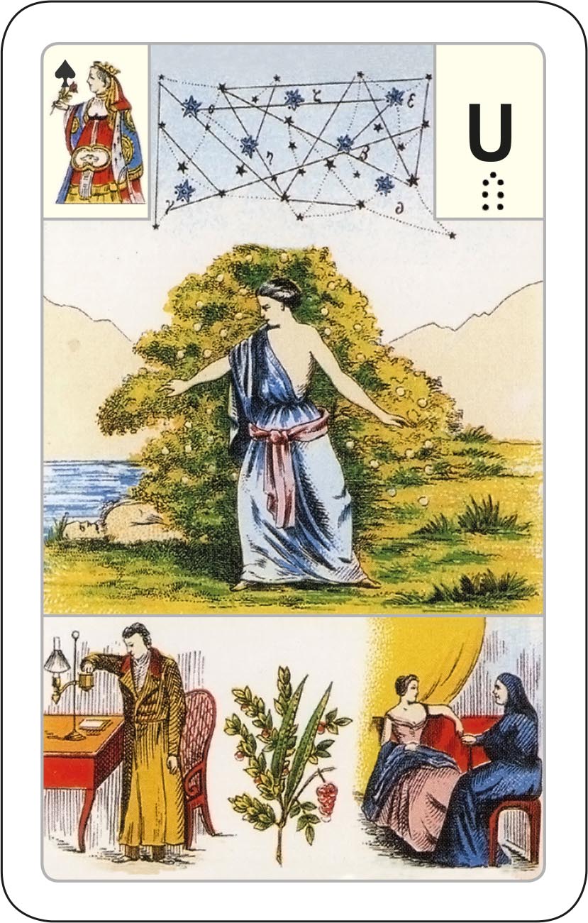 Астро-мифологическая Большая колода Ленорман для начинающих с книгой (гадальные 54 карты) %% 